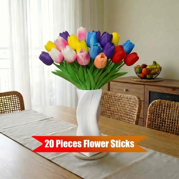 Premium Artificial Tulip Flower - 20 piece